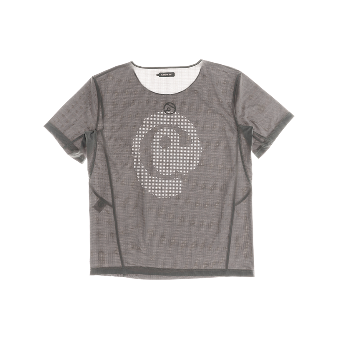 더왈드 레이저 백홀 러닝티 라이트그레이(THE WARLD Laser Back Hole Running Tee Light Gray) - 4
