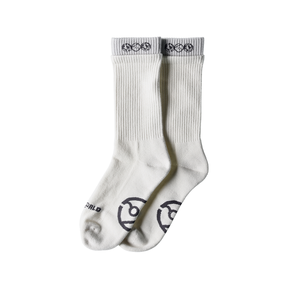 더왈드 더블 커프 삭스 아이보리(THE WARLD Double Cuff Socks Ivory)