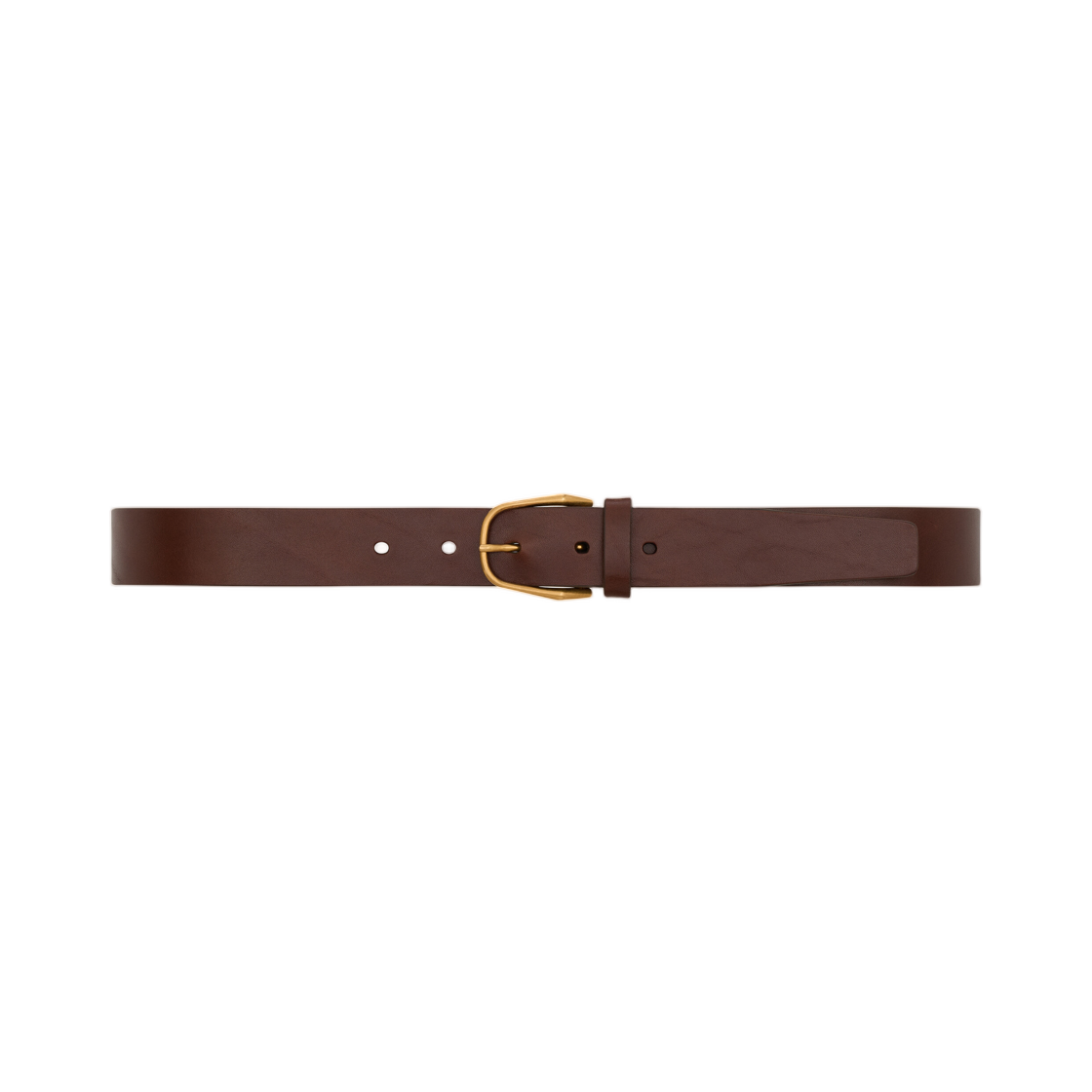 생로랑 미니멀 벨트 레더 번트 초콜릿(Saint Laurent Minimal Belt in Leather Burnt Chocolate)