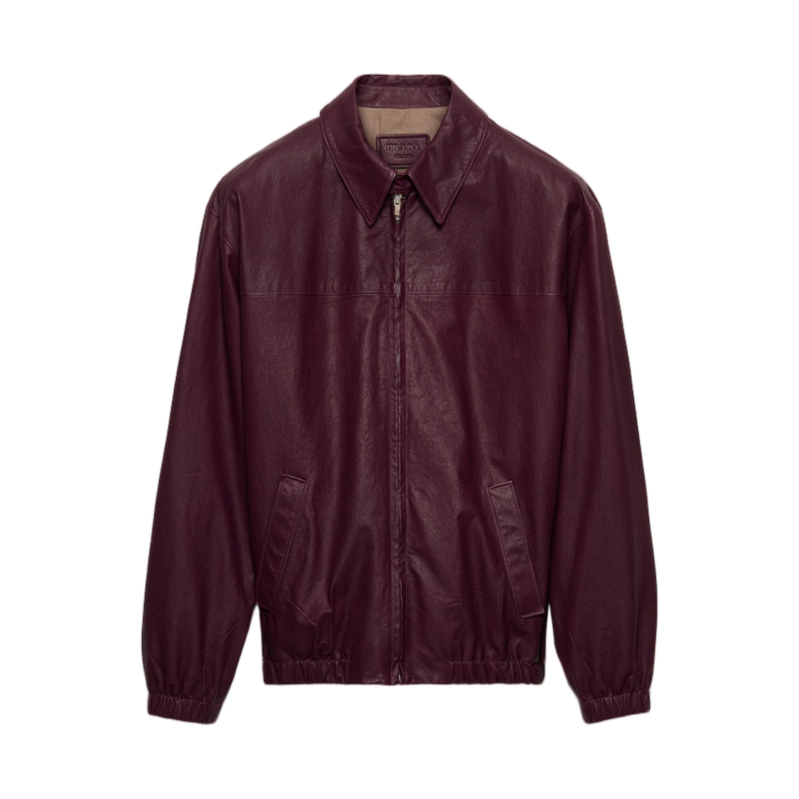 58A269-17JY-F0051 (W) Prada Nappa Leather Jacket Plum