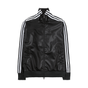 Adidas Pleather 3S Track Top Black - KR Sizing