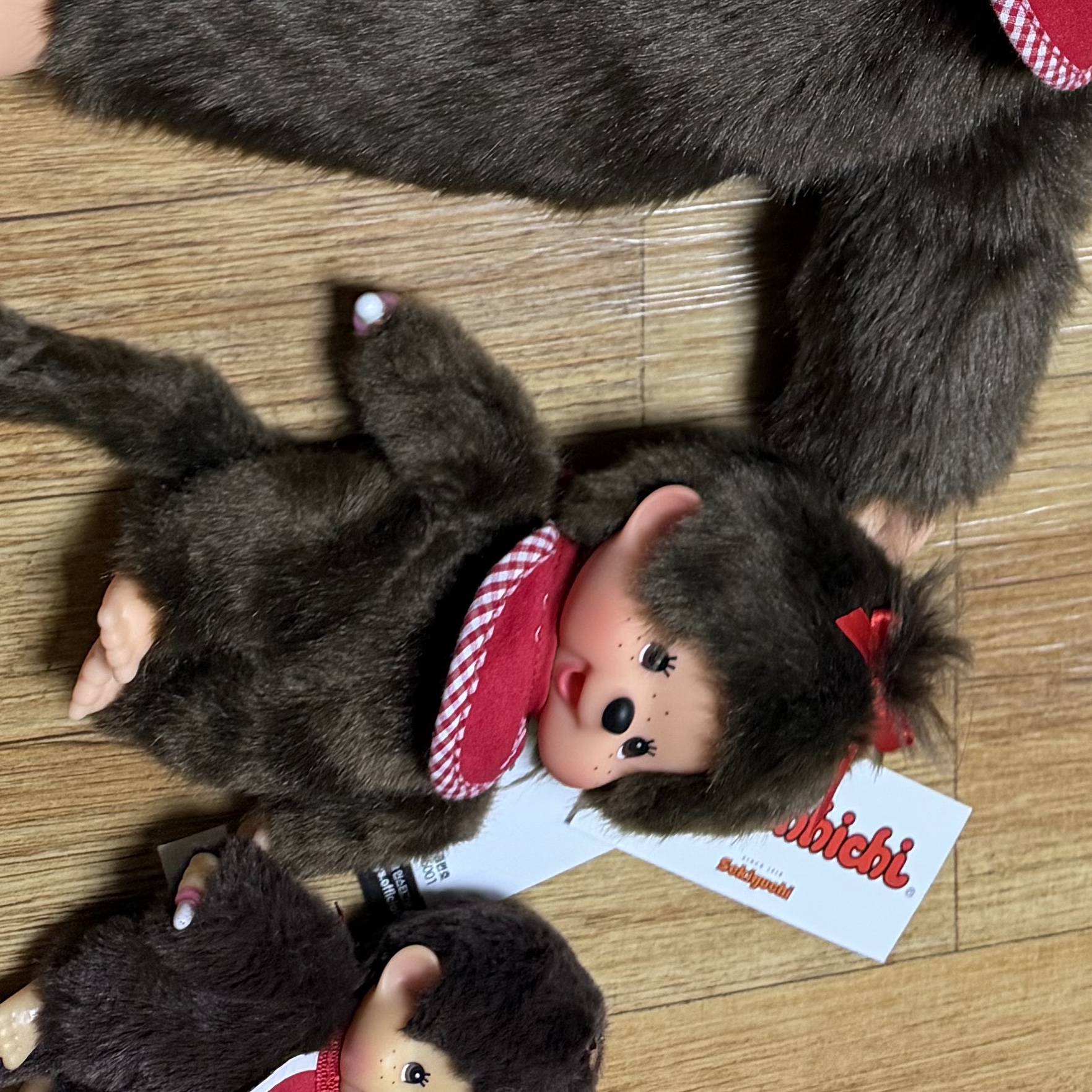Monchhichi Premium Standard S Brown Girl 착용 스타일