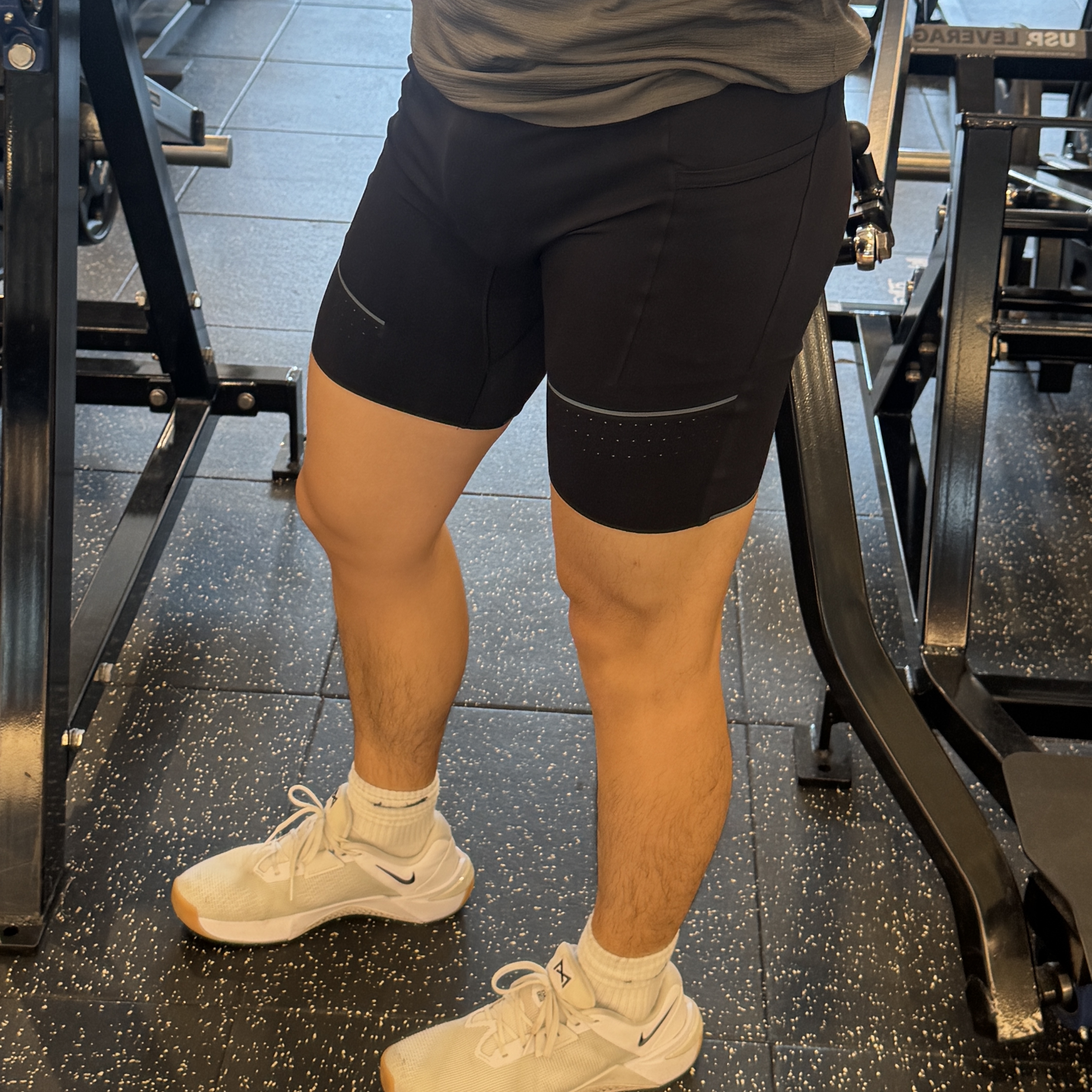 Lululemon Fast and Free Half 8 Inch Tight Black 착용 스타일 - 2