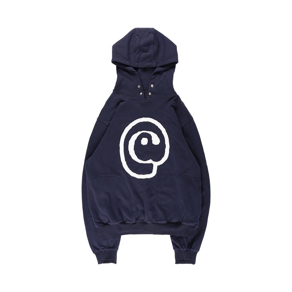 더왈드 앳심볼 아플리케 후디 네이비(THE WARLD At Symbol Applique Hoodie Navy)