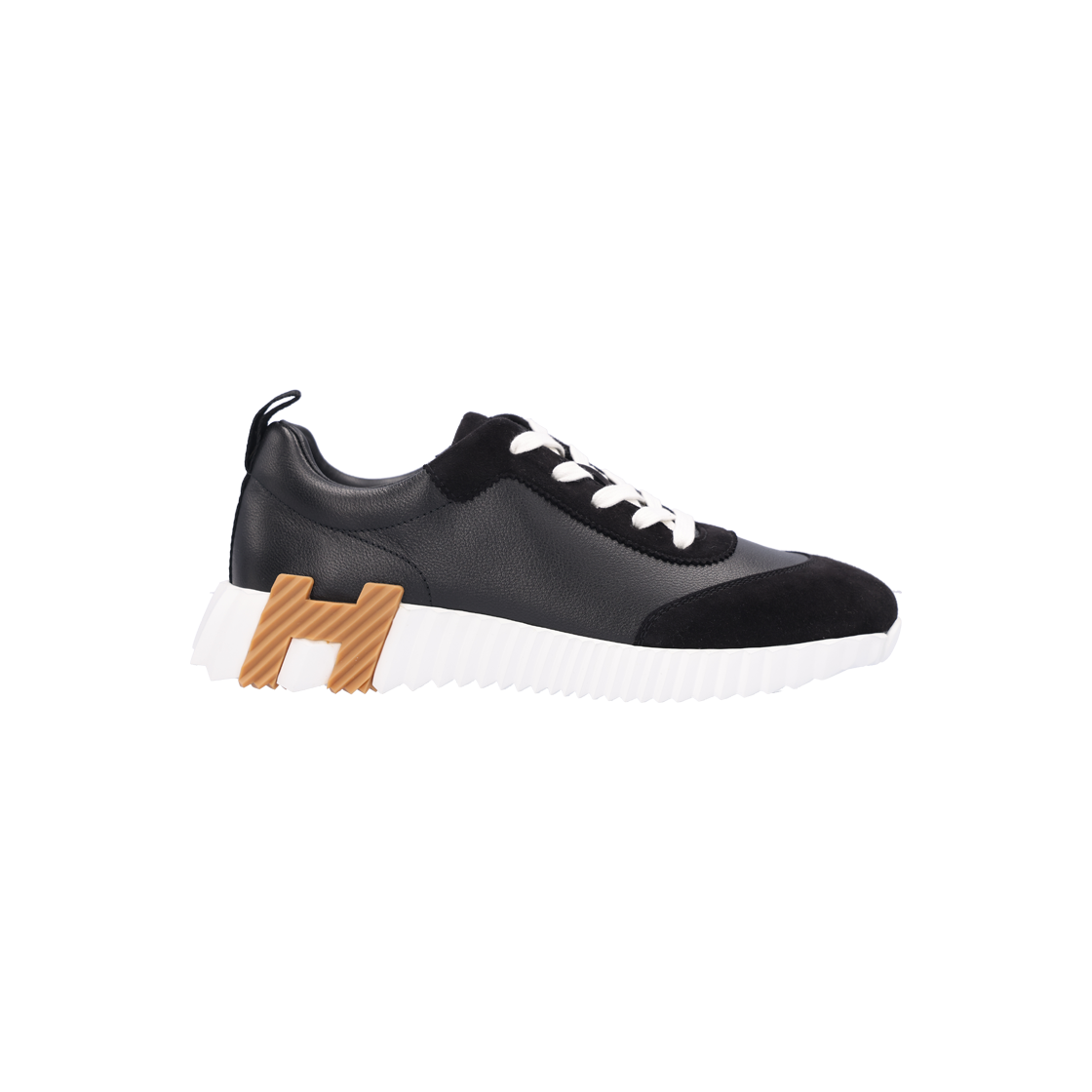 ITR4PMW3VEQB Hermes H221176Z Bouncing Sneakers Black Brown Size 38