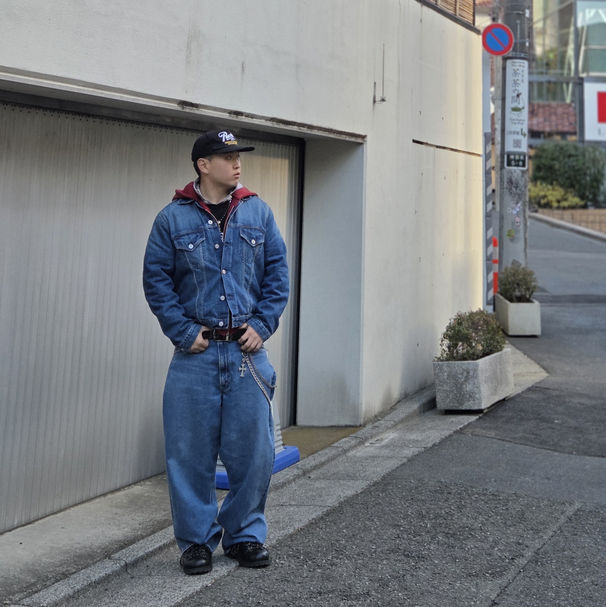 Orslow Super Dad's Denim Pants Unisex Denim Used - 25SS 착용 스타일 - 2