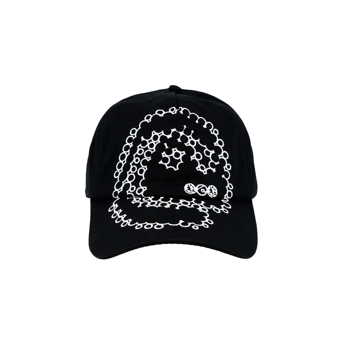 더왈드 에이에이에스 로고 베이스볼 캡 블랙(THE WARLD Aas Logo Baseball Cap Black)