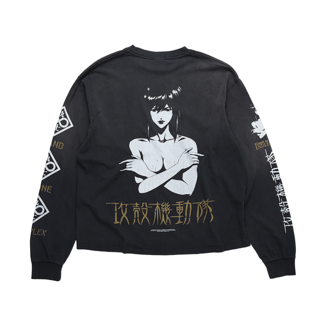 공각기동대 롱슬리브 티셔츠 모토코 블랙(Ghost In The Shell Long Sleeve T-Shirt Motoko Black) - 2
