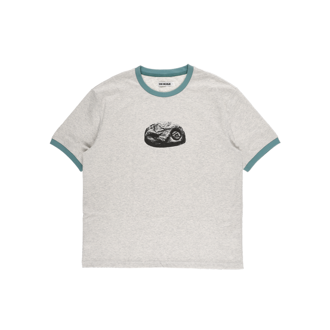 더왈드 스몰스톤 링거티 터콰이즈(THE WARLD Small Stone Ringer Tee Turquoise) - 1