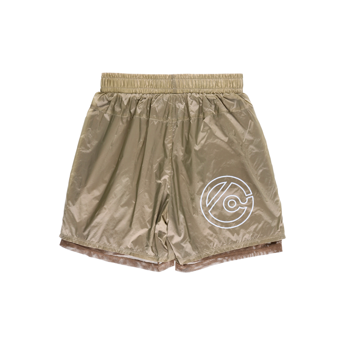 더왈드 오파크 메쉬 레이어드 쇼트 팬츠 베이지(THE WARLD Opaque Mesh Layered Short Pants Beige) - 2