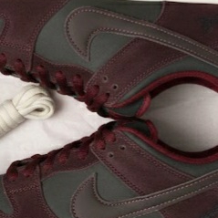 Nike x Riot Skateshop SB Dunk Low Pro Mahogany and Team Red 착용 스타일