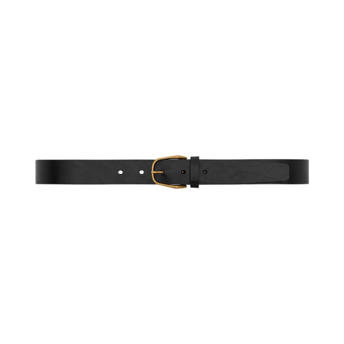 생로랑 미니멀 벨트 레더 블랙(Saint Laurent Minimal Belt in Leather Black)