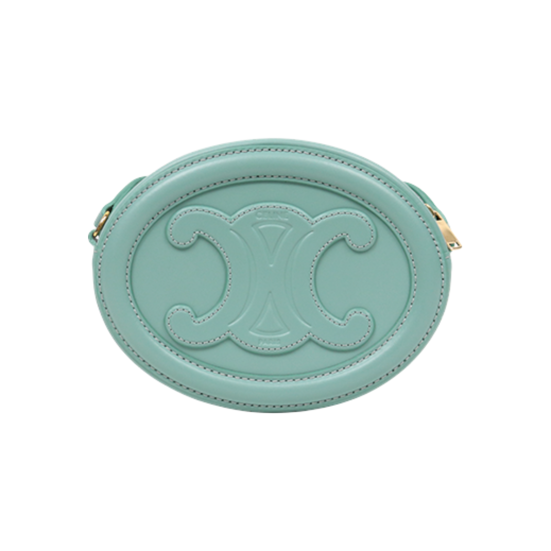 IT5L2J9SKT6R Celine Mint Triope Oval Pulse Crossbody Bag D-A48497