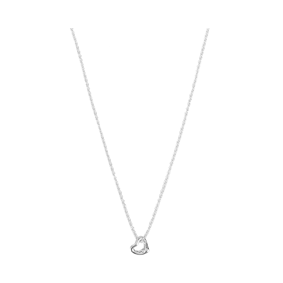 티파티 앤 코 엘사 퍼레티 오픈 하트 팬던트 7mm 스털링 실버(Tiffany & Co. Elsa Peretti Open Heart Pendant 7mm Sterling Silver)