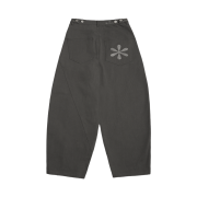 Riomeu Curved Balloon Cotton Pants Charcoal