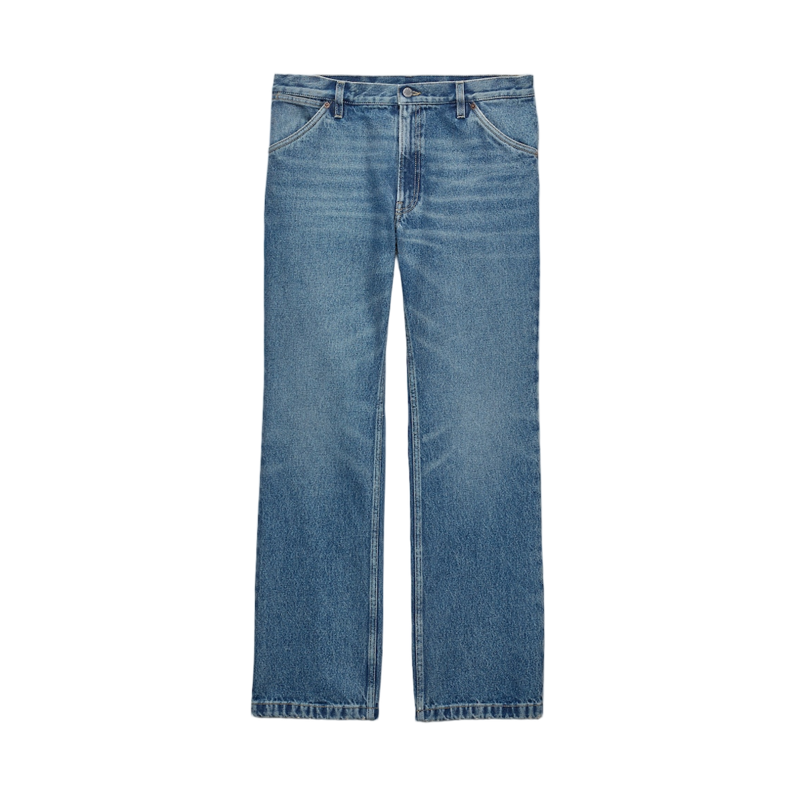 GEP445-189T-F0008 Prada Regular Washed Denim Jeans Navy