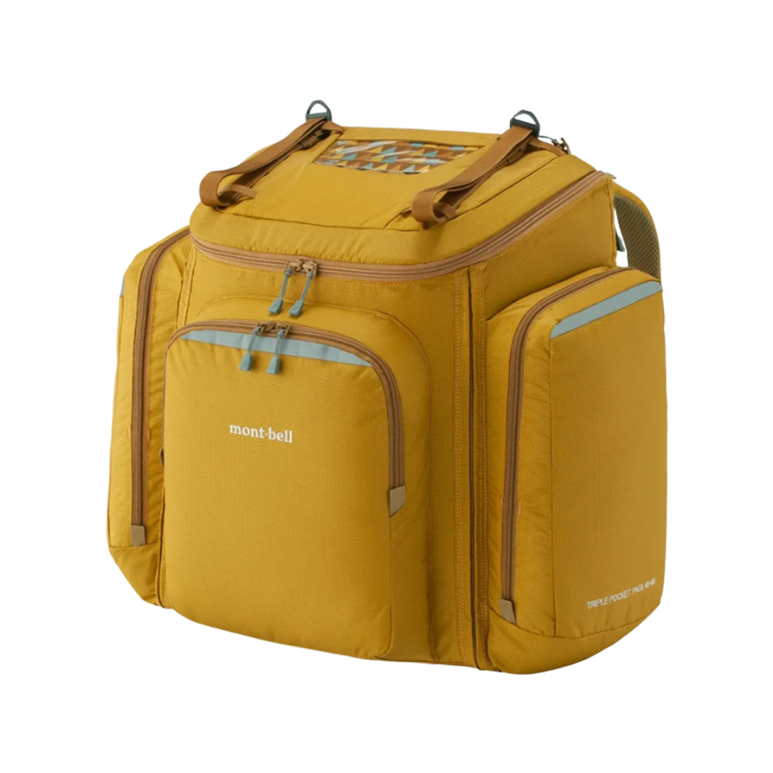 1133313 Montbell Triple Pocket Pack 45-60 Harvest Gold