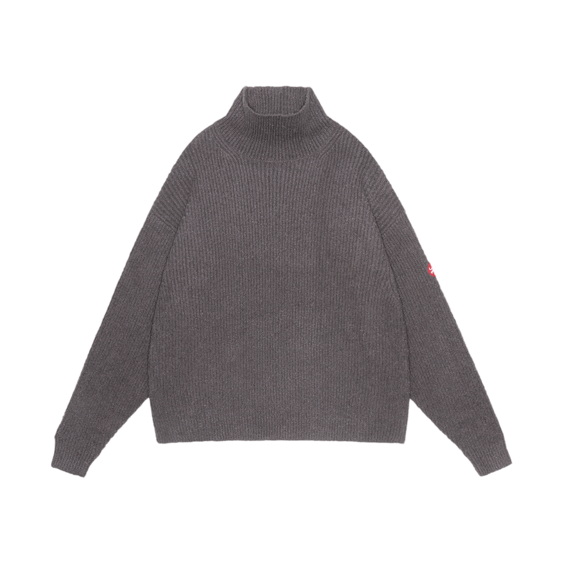 카브엠트 루즈 넥 코튼 립 니트 차콜 - 26SS(Cav Empt Loose Neck Cotton Rib Knit Charcoal - 26SS)