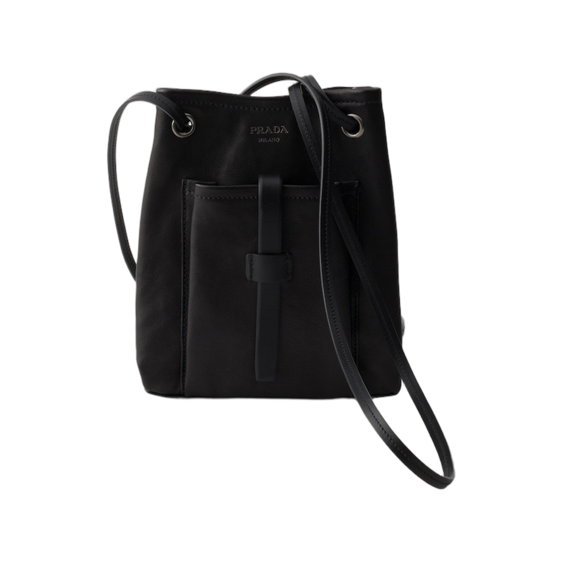 1BH288-2G6F-F0002 Prada Leather Mini Shoulder Bag Black