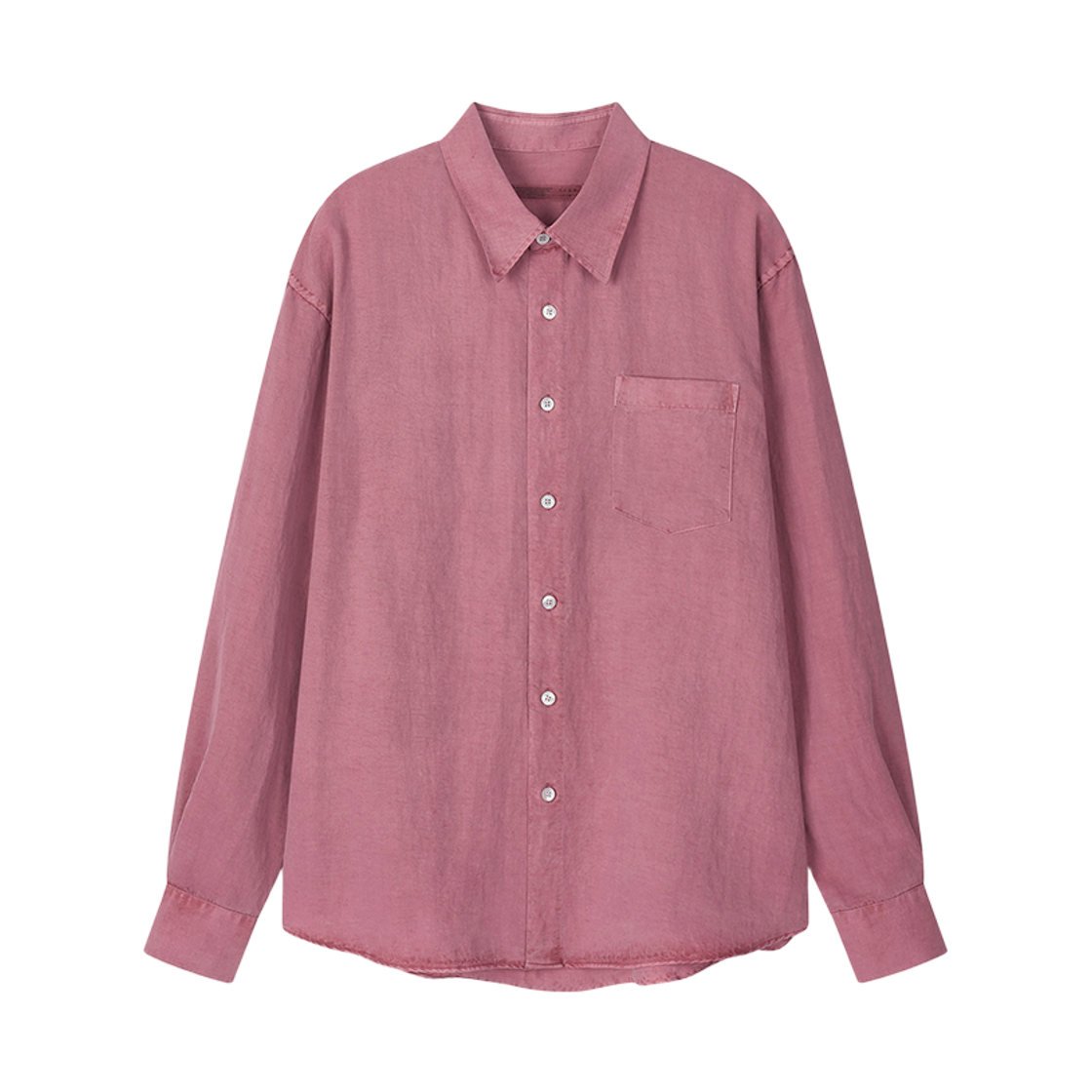노운 다이드 텐셀 셔츠 더스티 핑크(Noun Dyed Tencel Shirts Dusty Pink)