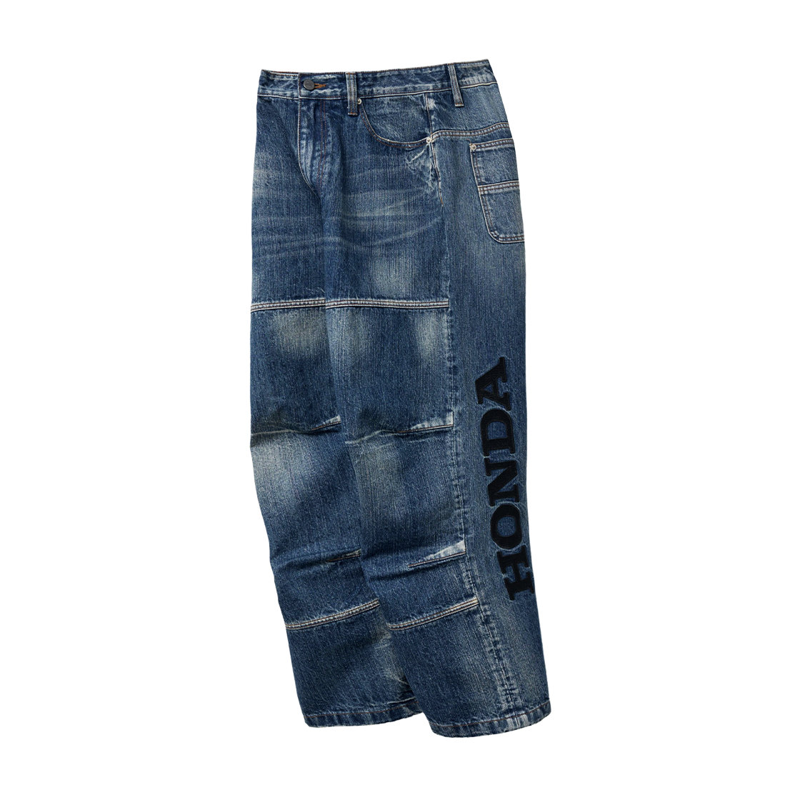 HGS1DP304ABL Honda Vintage Biker Wide Jean Blue