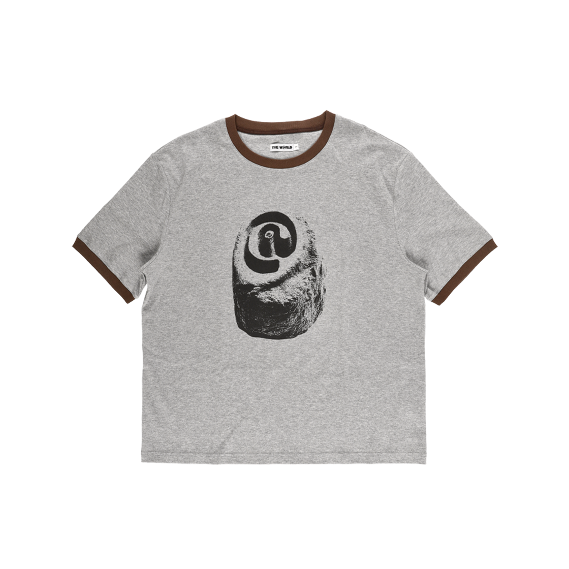 더왈드 빅스톤 링거티 브라운(THE WARLD Big Stone Ringer Tee Brown)