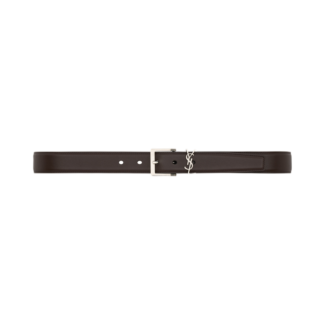 생로랑 카산드라 바딤 벨트 스무스 레더 마운틴 락(Saint Laurent Cassandre Vadim Belt in Smooth Leather Mountain Rock)