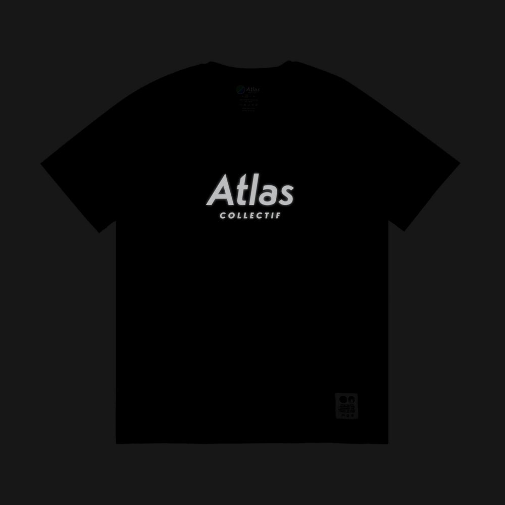 아틀라스 콜렉티프 일루미 트랙스 남성 러닝 티셔츠 블랙(Atlas COLLECTIF Illumi Trax MENS Running TShirts Black) - 4