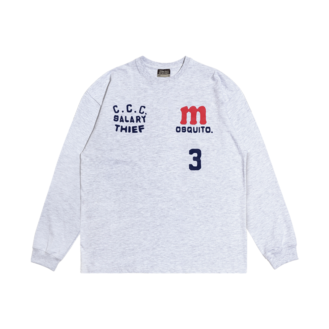 퍼츠 샐러리 씨프 롱슬리브 화이트 멜란지(POTS Salary Thief Long Sleeve White Melange)