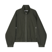 Noun Stand Collar Jacket Khaki