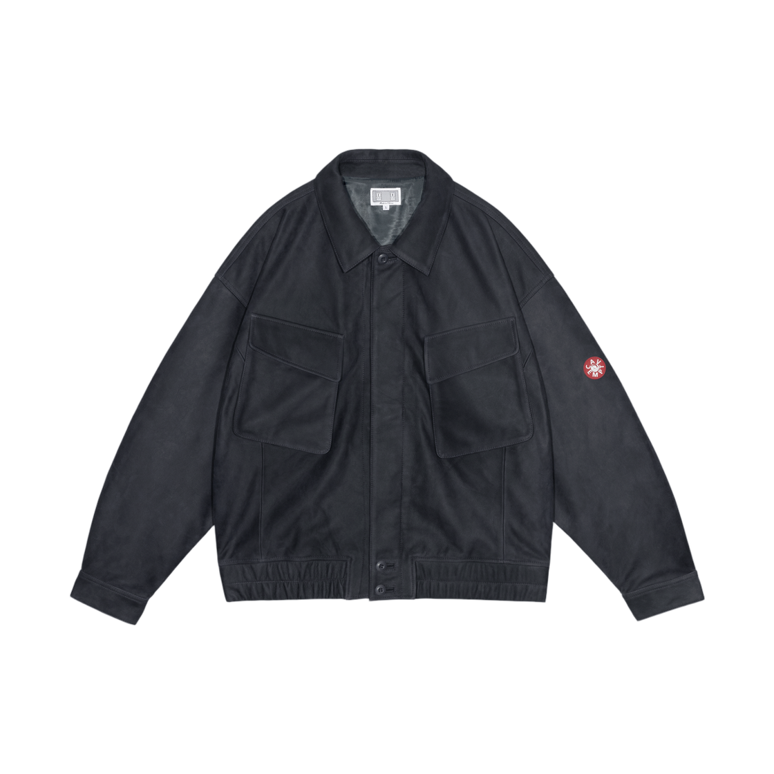 카브엠트 커뮤니티 레더 자켓 블랙 - 26SS(Cav Empt Community Leather Jacket Black - 26SS)