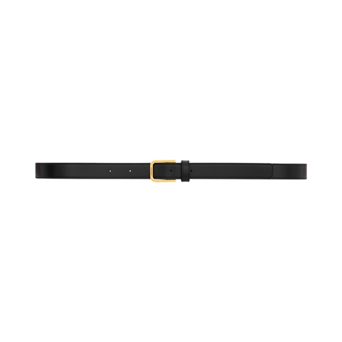 생로랑 미니멀 벨트 스무스 레더 블랙(Saint Laurent Minimal Belt in Smooth Leather Black)