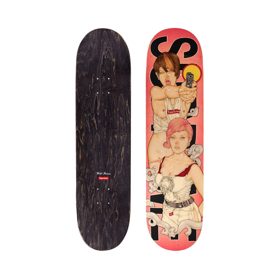 - Supreme Girls Skateboard Pink 8.375" x 32.125" - 25SS