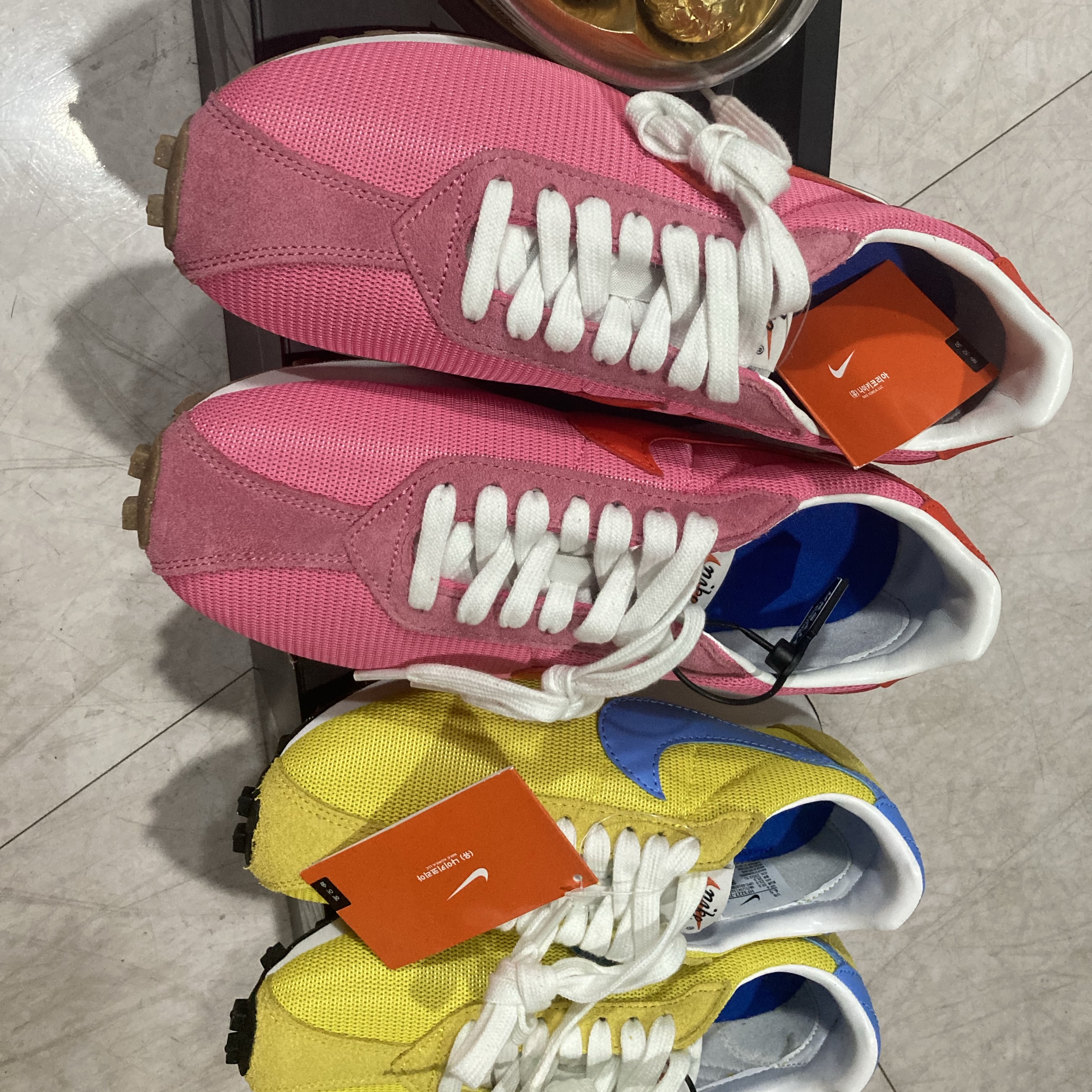 (W) Nike LD-1000 Lightning White, (W) Nike LD-1000 Pinksicle Summit White 착용 스타일