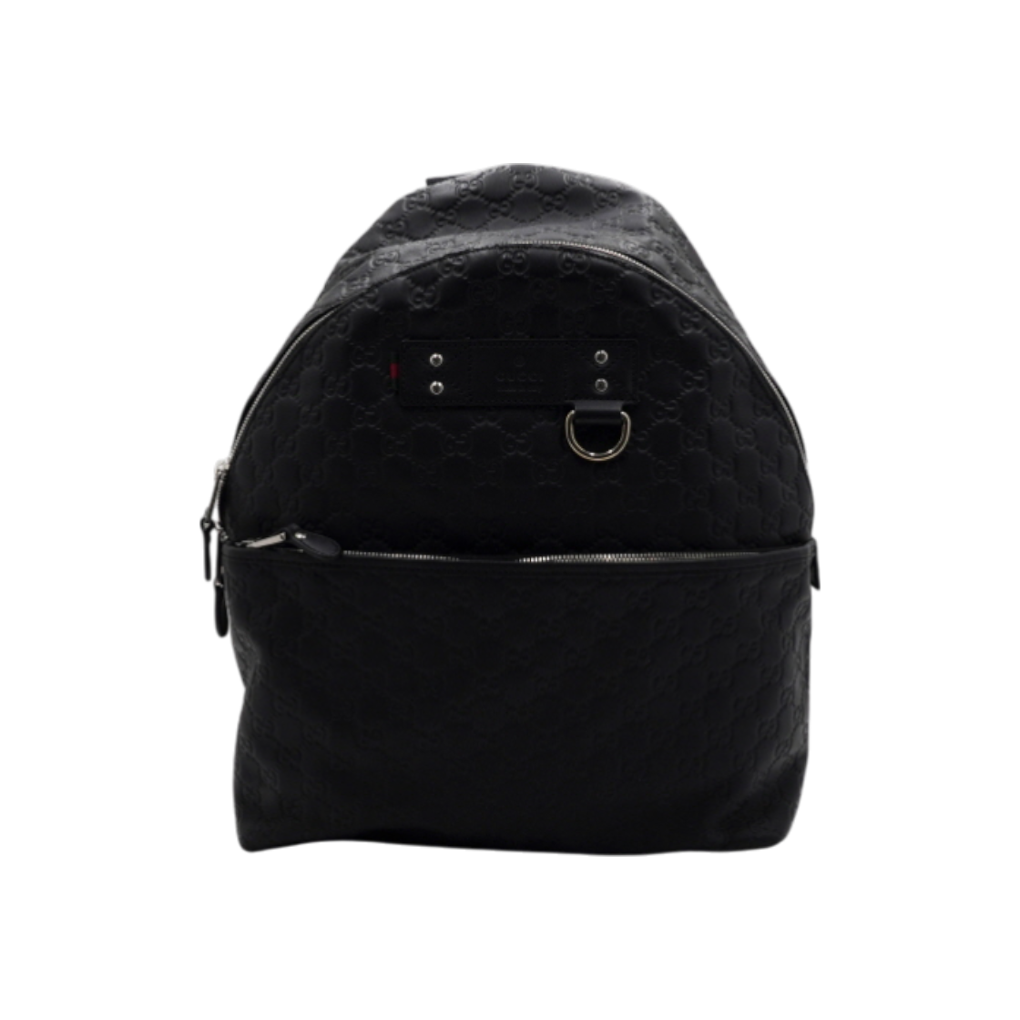 ITFGLP6BEO2R Gucci Black GG Sima Leather Unisex Backpack 268184