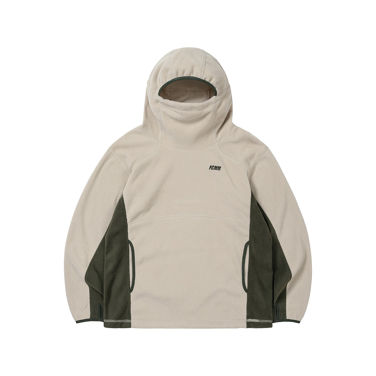 에프씨엠엠 스포츠 바라클라바 플리스 풀오버 후디 베이지