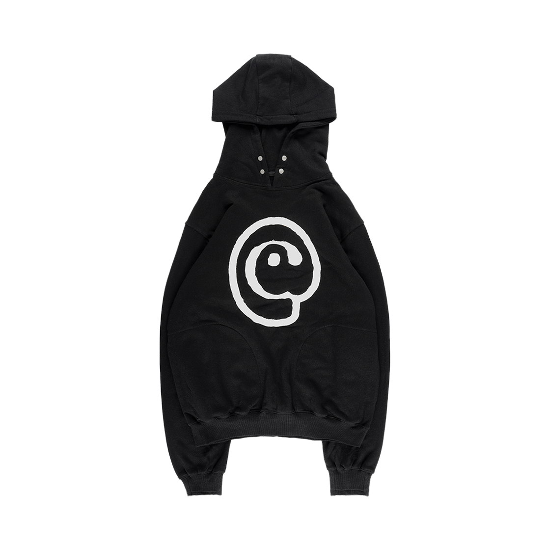 더왈드 앳심볼 아플리케 후디 블랙(THE WARLD At Symbol Applique Hoodie Black)