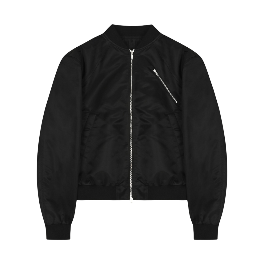 준느 J26 오버핏 리나일론 봄버 자켓 블랙(Junne J26 Over Fit Crop Re-Nylon Bomber Jacket Black)