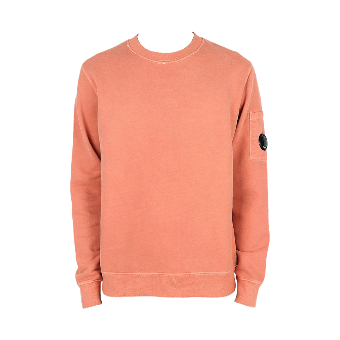 13CMSS008A006372R476 C.P. Company Brushed & Emerized Diagonal Fleece Sweatshirt Cedar Wood Pink - 22FW