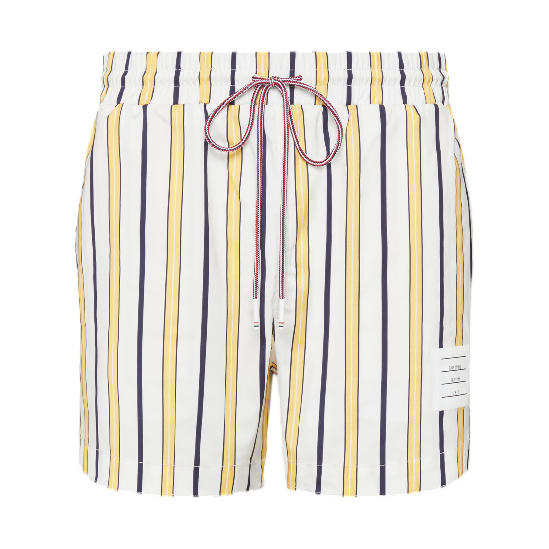 톰브라운 렙 스트라이프 스윔 쇼츠 페일 옐로우(Thom Browne Repp Stripe Swim Short Pale Yellow)