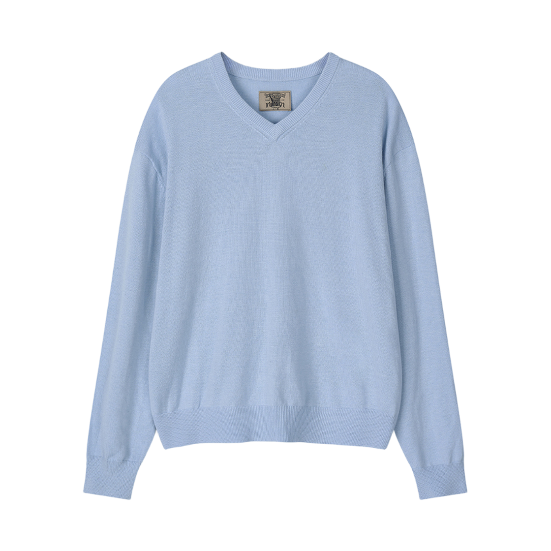 26CVNKS Noun Crop V Neck Knit Sky Blue