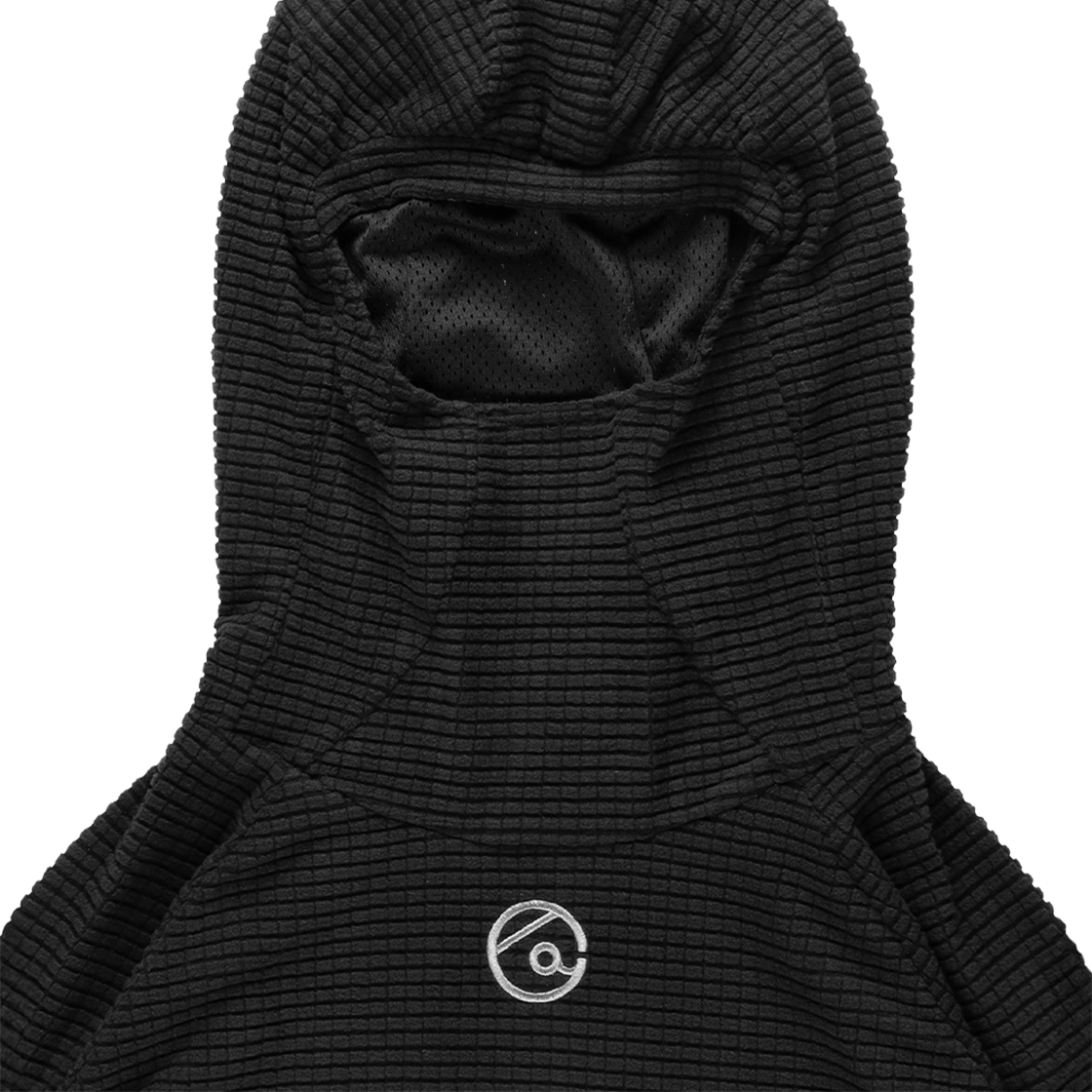 더왈드 와플 바라클라바 후디 블랙(THE WARLD Waffle Balaclava Hoodie Black) - 2
