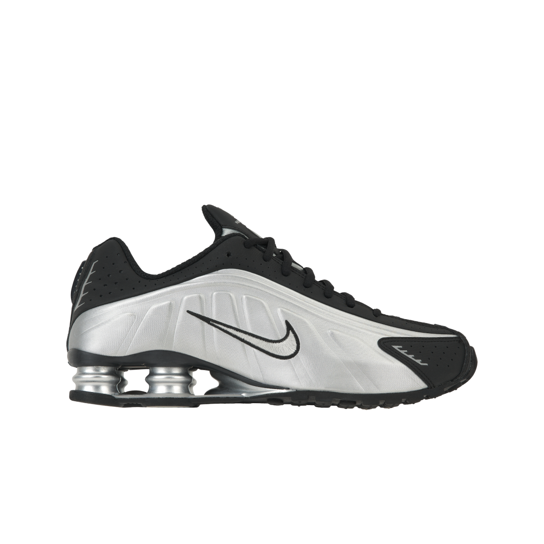 나이키 샥스 R4 메탈릭 실버 블랙(Nike Shox R4 Metallic Silver Black)