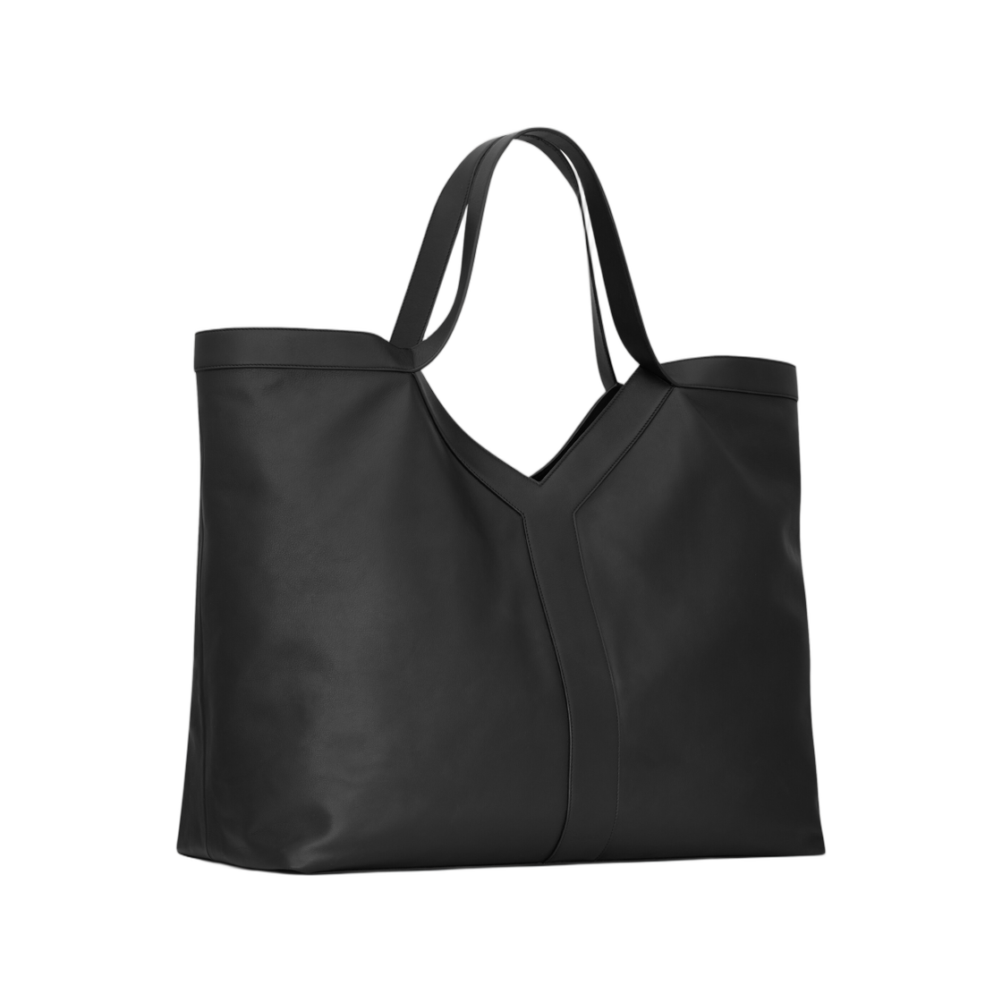 생로랑 Y 맥시 토트 그레인드 레더 블랙(Saint Laurent Y Maxi Tote in Grained Leather Black) - 2