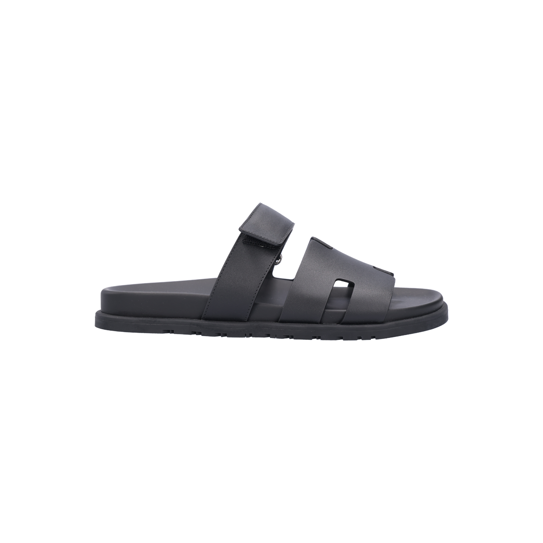 에르메스 H222000ZH01 시프레 샌들 카프스킨 누아 42(Hermes H222000ZH01 Cipre Sandals in Black Calfskin, Size 42)