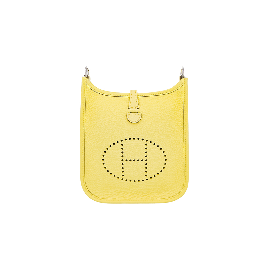 ITT5A429LT4O Hermes Mini Evelyne TPM Lime Silver-Stamped (6HB0010)