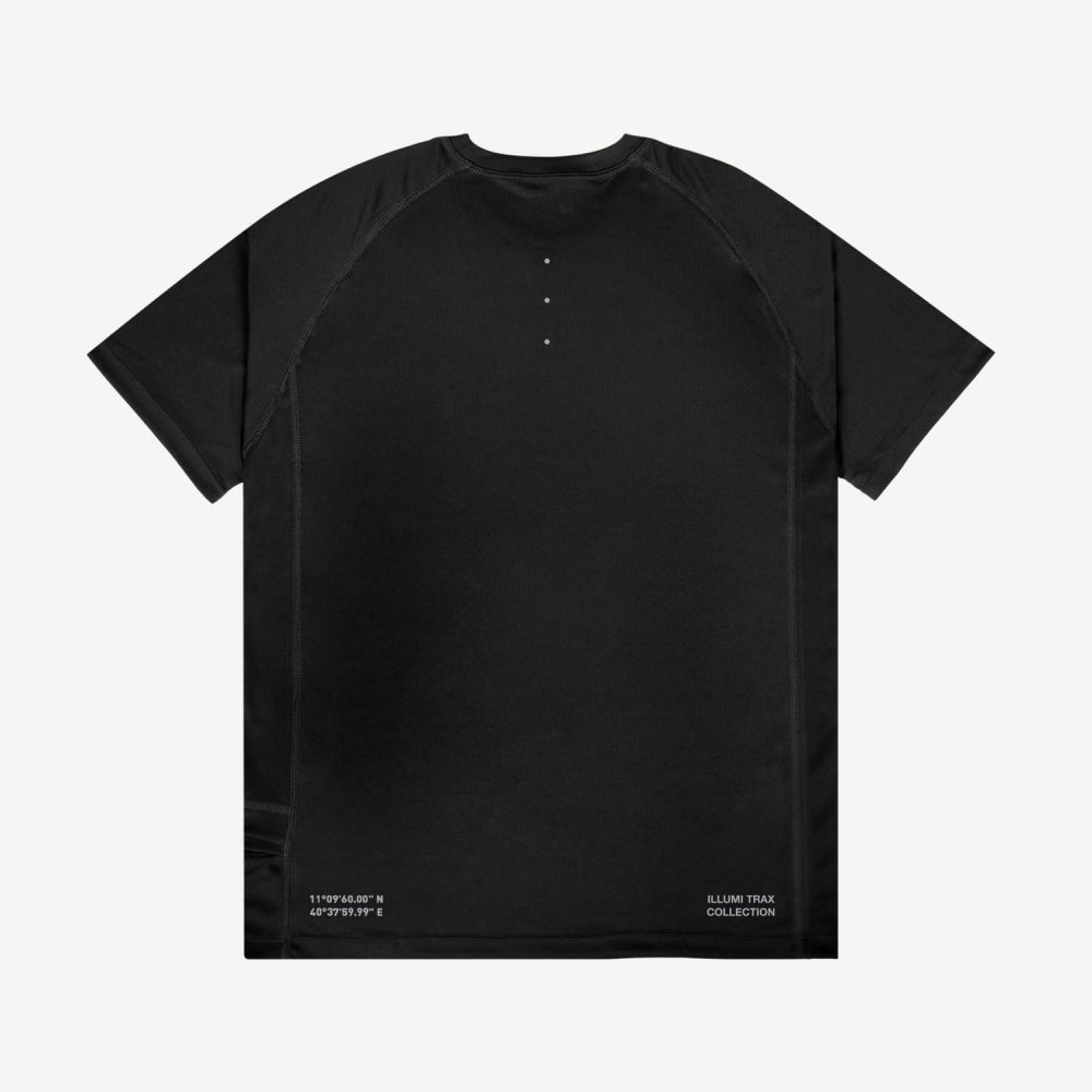 아틀라스 콜렉티프 일루미 트랙스 남성 러닝 티셔츠 블랙(Atlas COLLECTIF Illumi Trax MENS Running TShirts Black) - 2