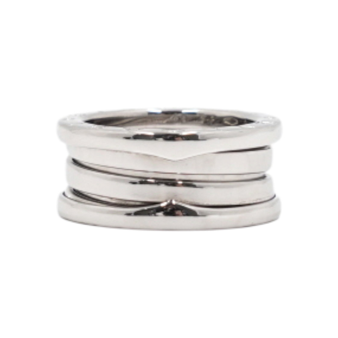 IT726W5FG3CO Bulgari AN191024 18K White Gold B-Zero1 3-Band Ring - Size 13, 14