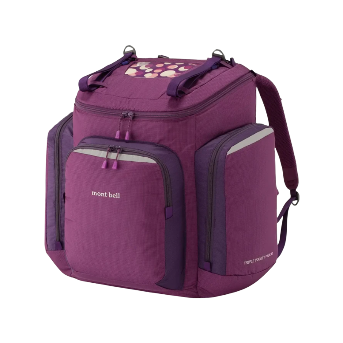 1133312 Montbell Triple Pocket Pack 40 Royal Purple