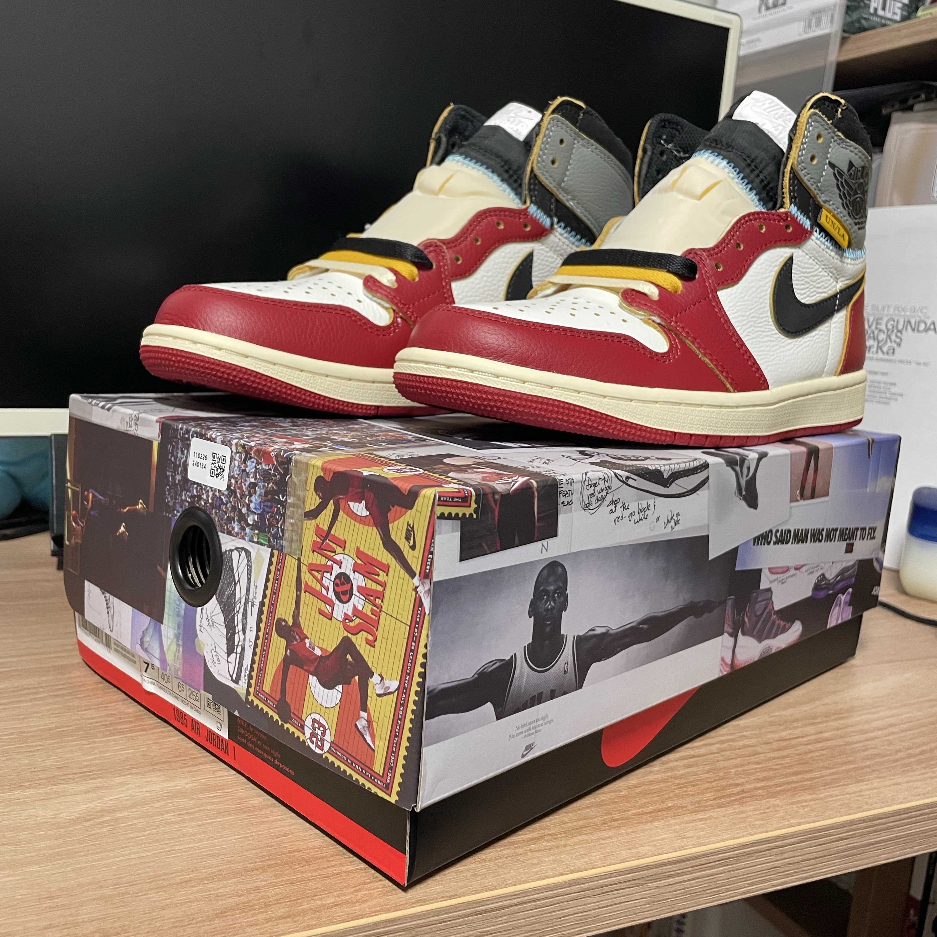 Jordan 1 x Union Retro High OG Chicago Shadow 착용 스타일 - 1